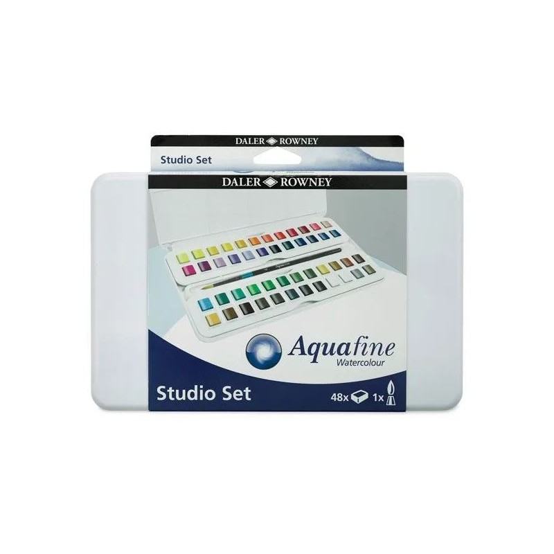 Palette de 48  1/2 godets Daler Rowney Aquafine