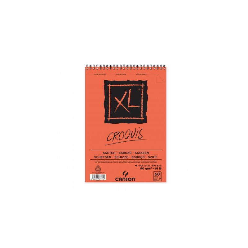 Album XL® Croquis spiralés petit côté 90g