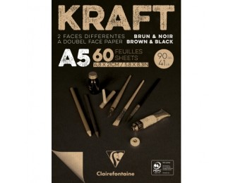 Bloc 60F kraft Brun & Noir...