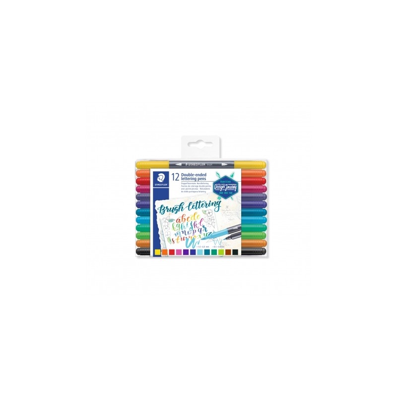 Calligraph duo 3005 Design Journey - Set feutres de calligraphie assortis double pointe b