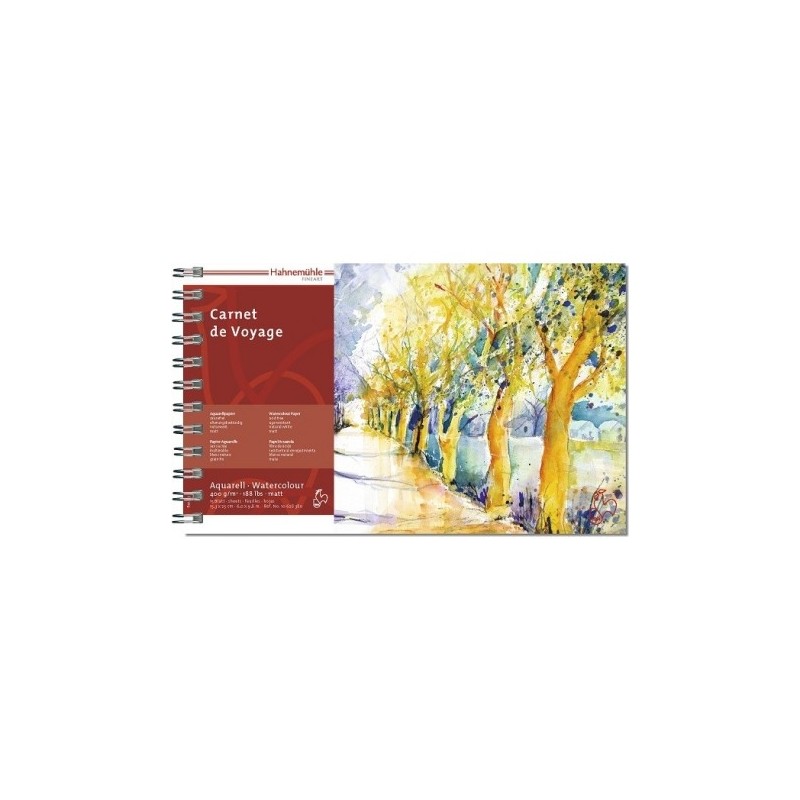 Carnet Voyage Aquarelle 15F 400g