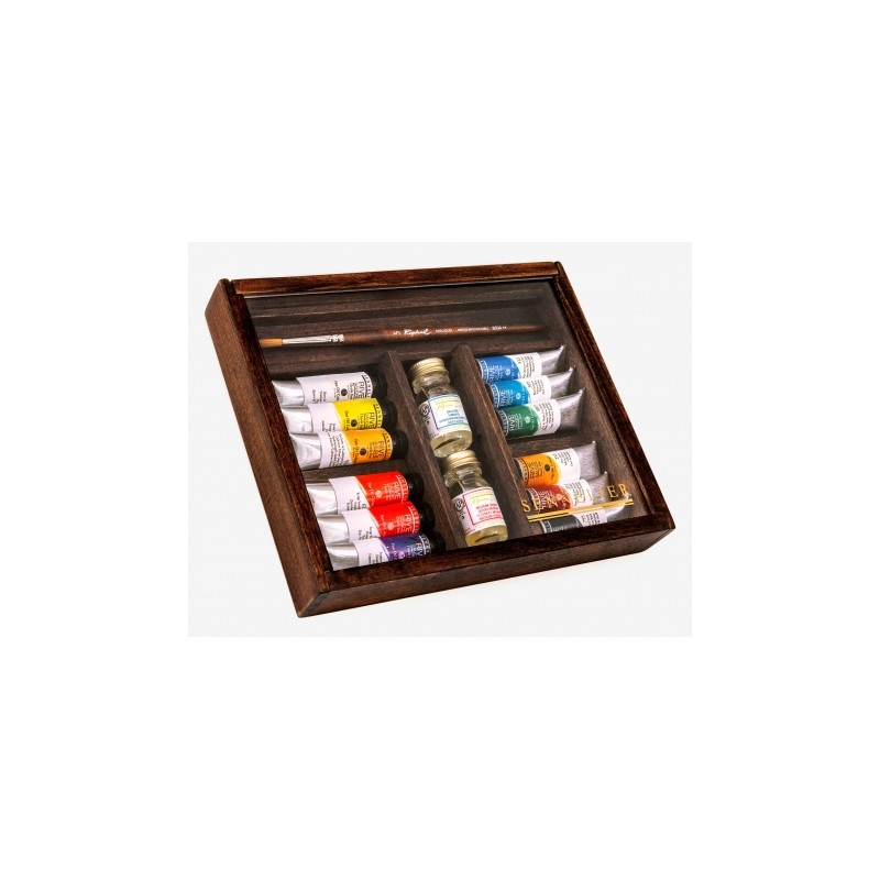 Coffret bois Rive Gauche 12 tubes 10ml + additifs