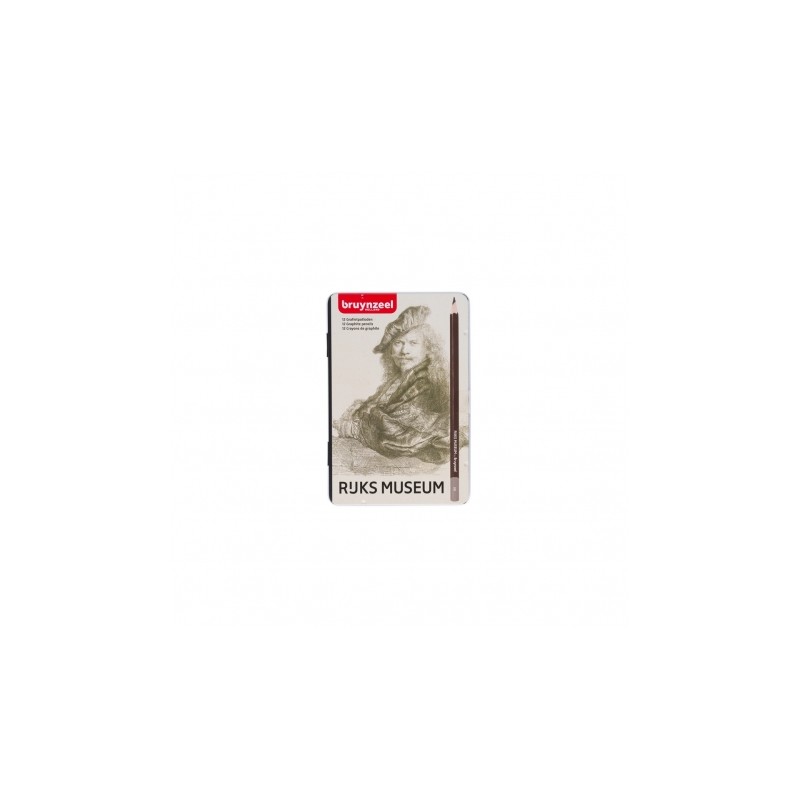 Crayon Graphite Bruynzeel boite de 12 Portrait Rembrandt