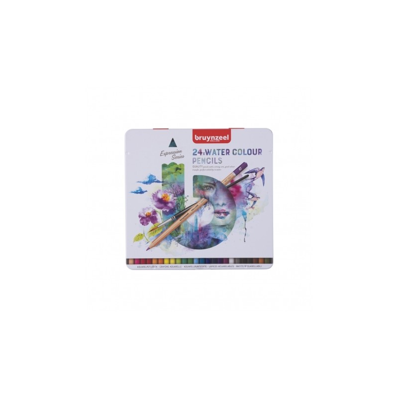 Crayons de couleur Aquarellables Bruynzeel Expression