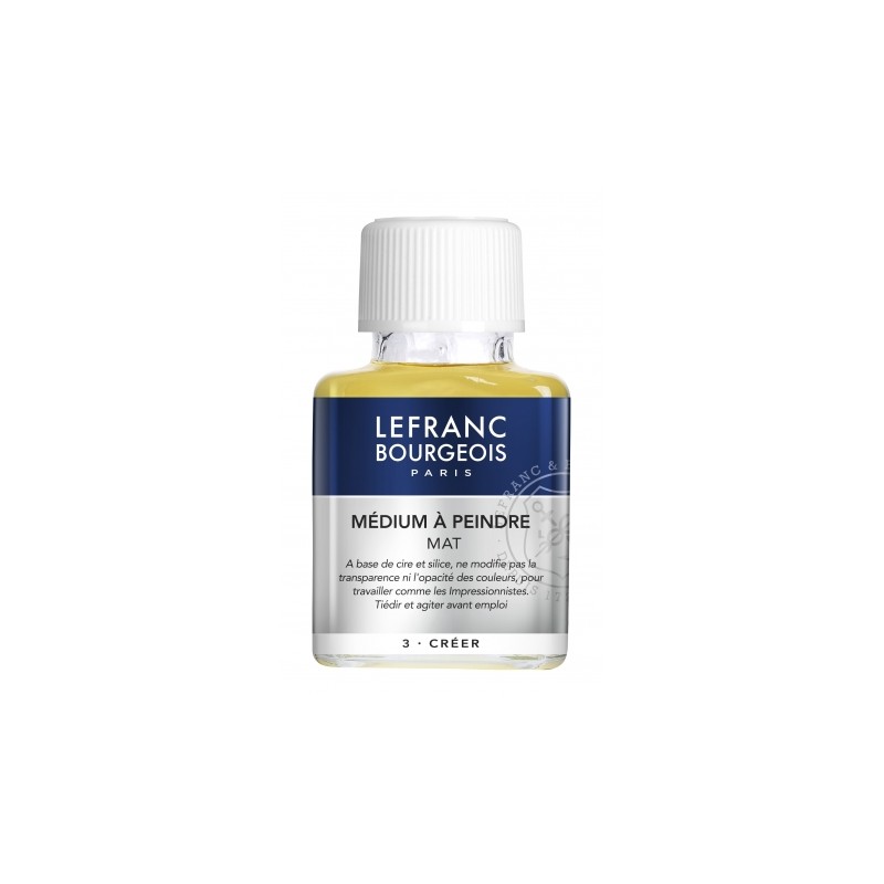 Médium à peindre mat Lefranc Bourgeois flacon 75 ml