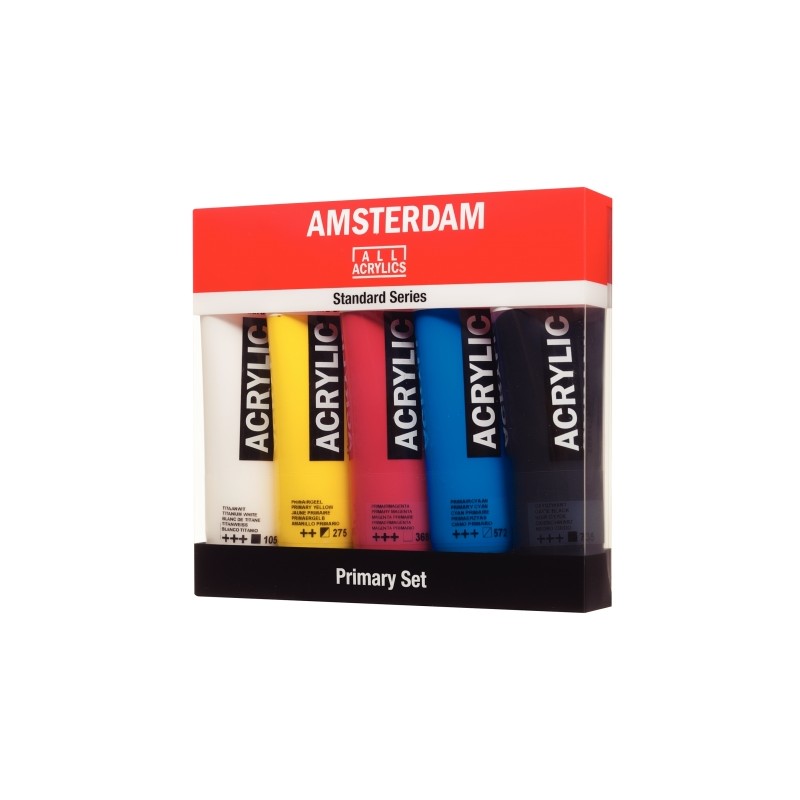 Peinture Acrylique Amsterdam Standard Set primaire 5 x 120 ml