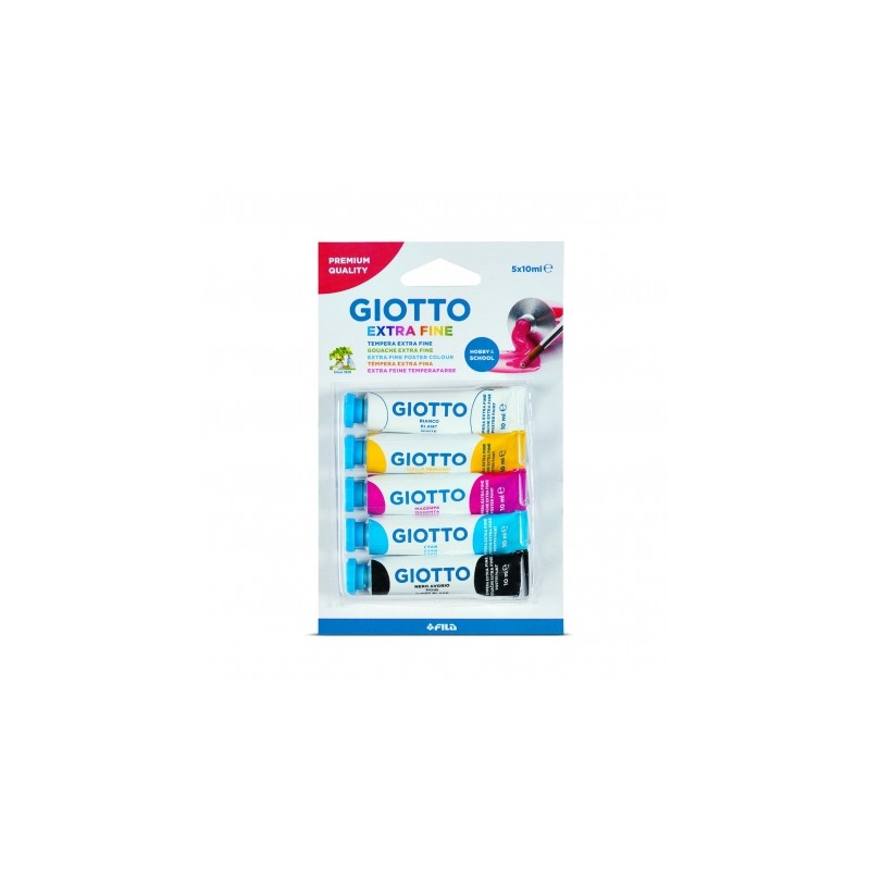 Tubes Couleurs Primaires 5 x 10ml Giotto